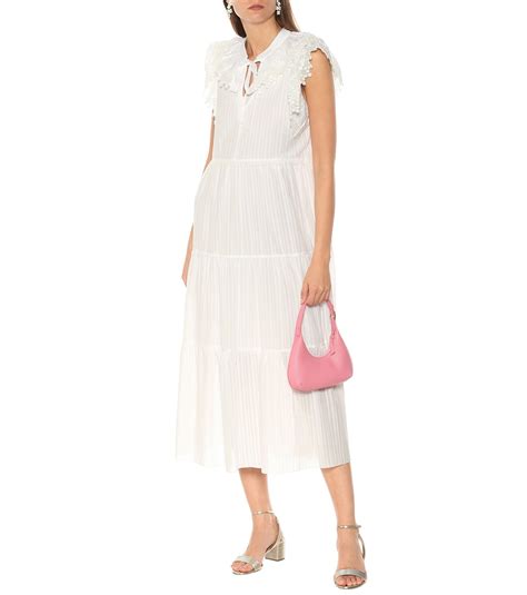 see by chloe cotton midi dress|see by chloe outlet.